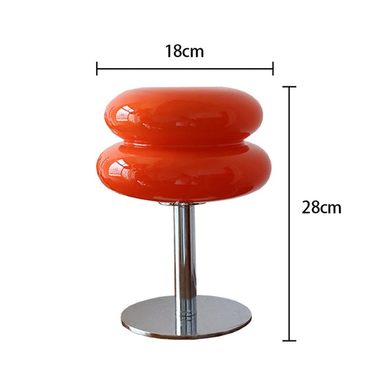 Retro Mushroom Glass Lamp – Cozy Glow with Vintage Charm