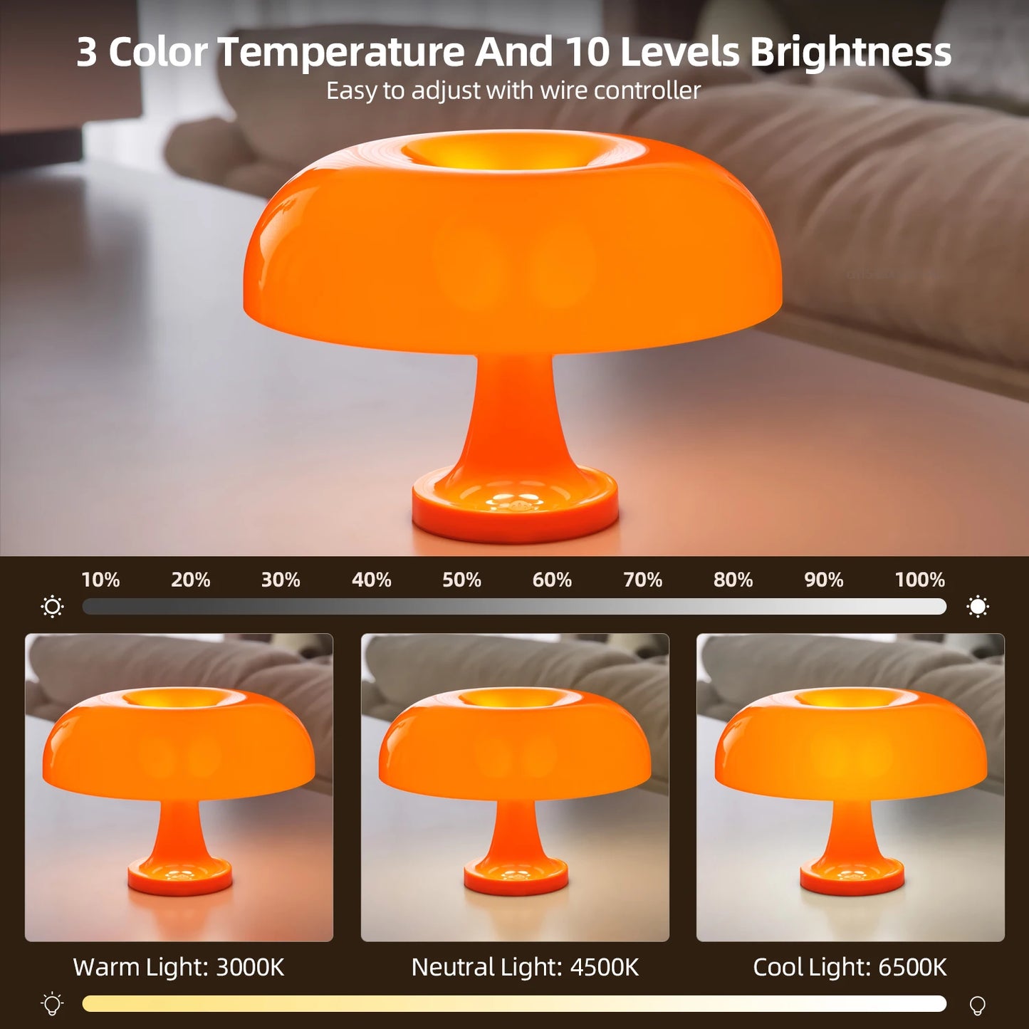 Retro Mushroom Lamp – Soft Glow for Cozy Vibes